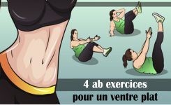 4 Exercices pour Avoir un Ventre Plat Sans Matériel 