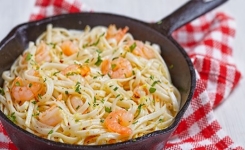 Recette spaghettis à l’ail, citron et crevette, bonnes à vous en lécher les doigts