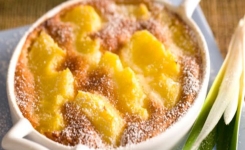 Clafoutis d’ananas à la vanille