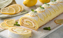 Délice de Noël : Bûche au Citron et Mascarpone