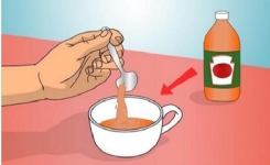 Voici le résultat de 1 à 2 cuillères à soupe de vinaigre de cidre avant chaque repas ...