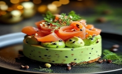 Mousse de Noël à l’Avocat et au Saumon Fumé