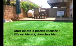 MAKING-OF de la plus étonnante piscine cachée… Invisible à l’oeil, mais bien là!