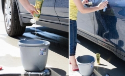 Laver et Cirer votre voiture en même temps... Le produit utilisé vous en bouchera un coin!