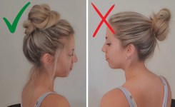 Astuce coiffure avec volume : faire un chignon haut facile et rapide !