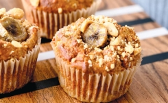 Les meilleurs muffins aux bananes… Une recette facile et moelleuse !